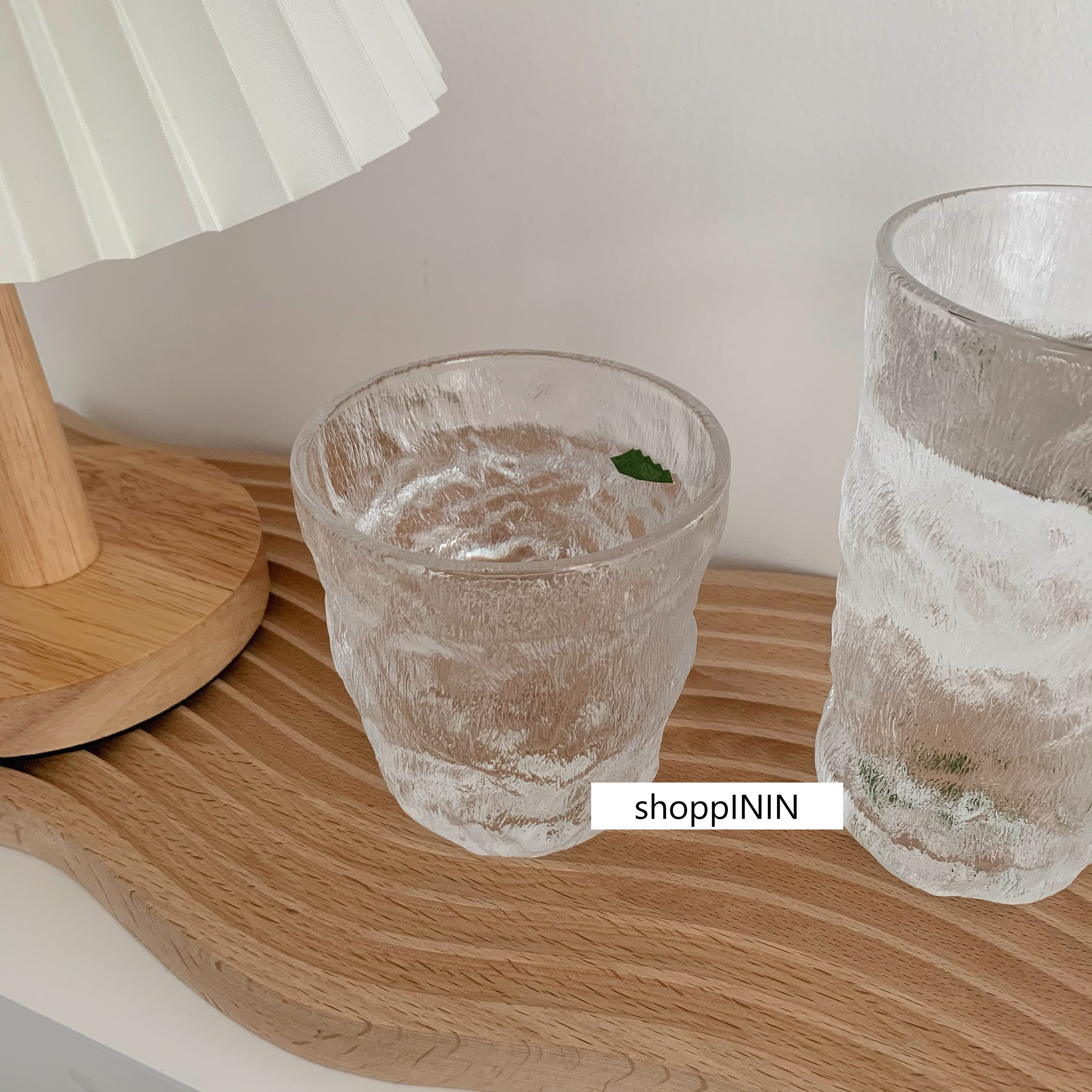 【現+預】質感北歐風．冰川紋 設計款玻璃杯～２款