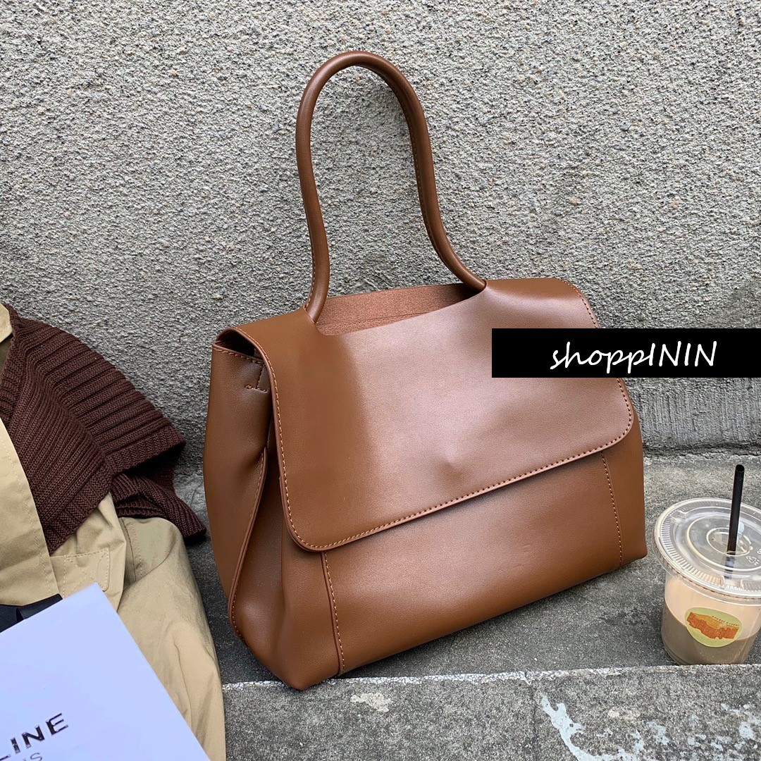 【預購】韓IG同款 簡約優雅風 大容量手提包～２色