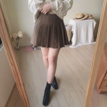 【預購】日系學院風．高腰質感百褶裙短裙～４色（XS~2XL）