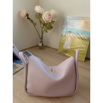 【預購】知性女子．法式優雅淺紫 設計款 旋扣方包